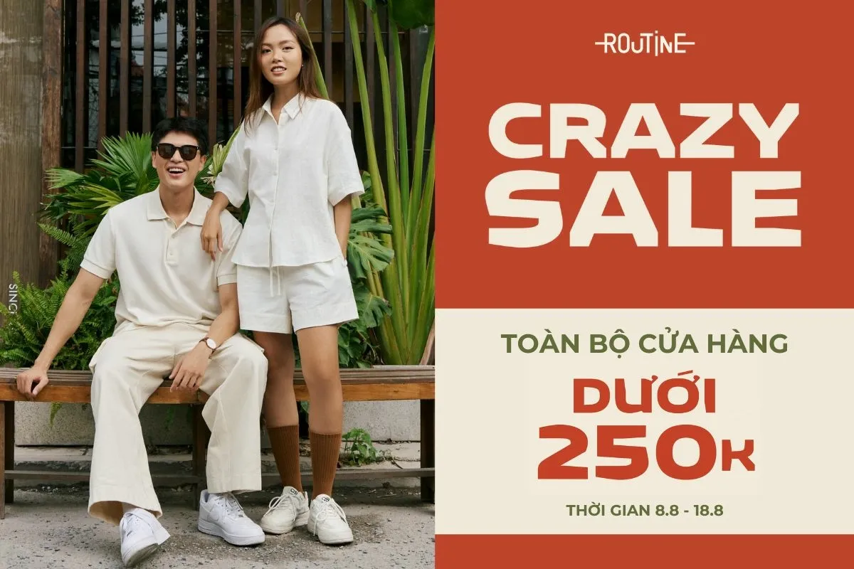 Crazy Sale 2024 - Đồng giá toàn bộ cửa hàng dưới 250K