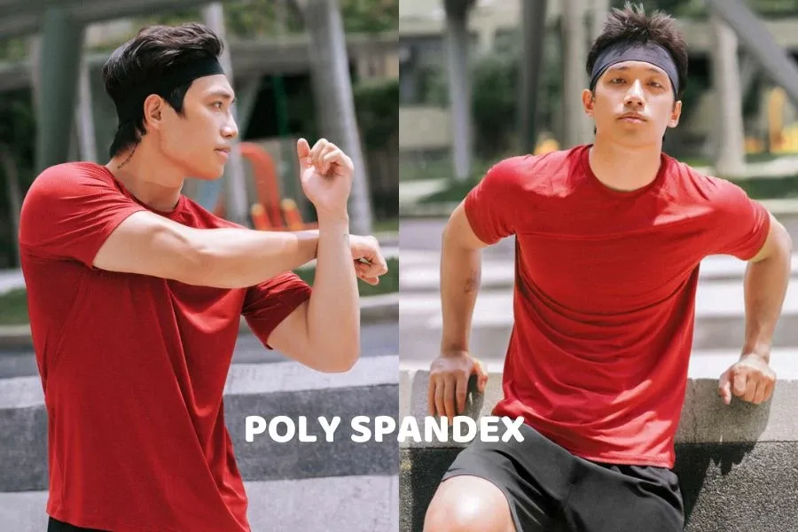 Vải Poly Spandex mát mịn khi mặc và có tính thẩm mỹ cao